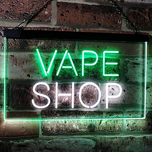 Vaporizers Vape Shop Dual LED Neon Light Sign1